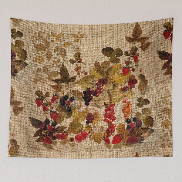 Item preview,  French Cretonne with Forest Fruits Pattern designed and sold by PrivateVices.