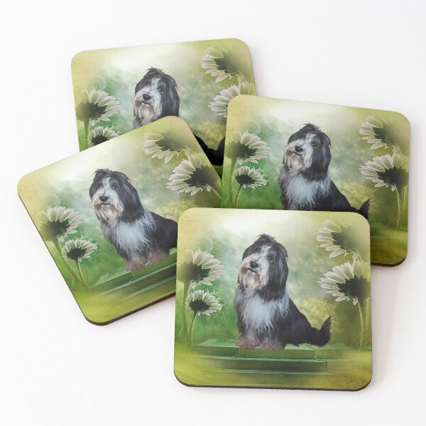 Item preview, Bearded Collie - flowers 1 designed and sold by PS-Design.