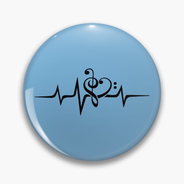 Item preview, Heartbeat, music, treble clef, bass clef, pulse, sound wave designed and sold by boom-art.