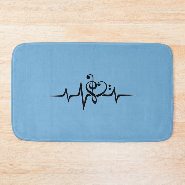 Item preview, Heartbeat, music, treble clef, bass clef, pulse, sound wave designed and sold by boom-art.
