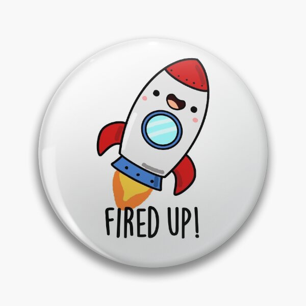 Item preview, Fired Up Funny Rocket Puns  designed and sold by punnybone.