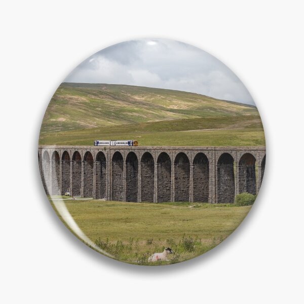 Item preview, Train Travelling Across The Ribblehead Viaduct, Yorkshire designed and sold by GeraldineCurtis.