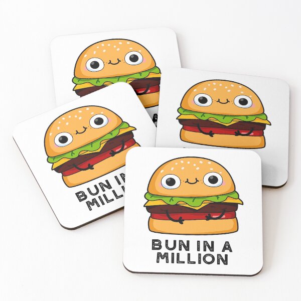 Item preview, Bun In A Million Funny Burger Puns  designed and sold by punnybone.