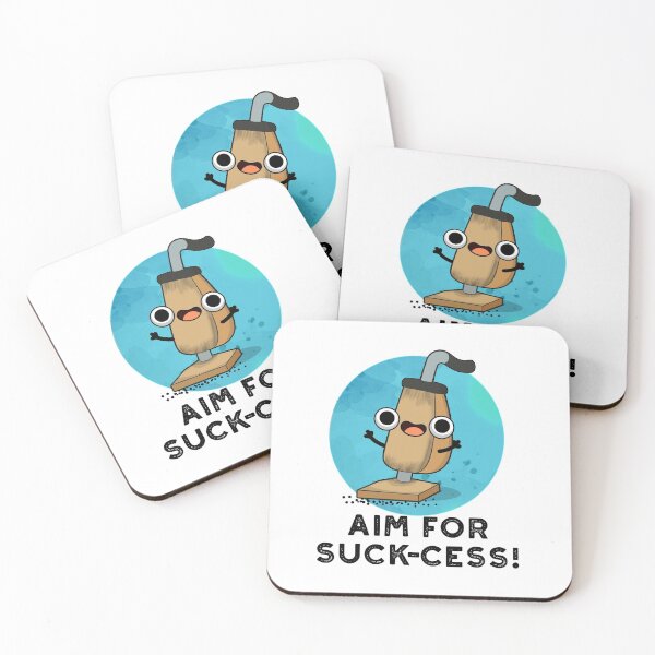 Item preview, Aim For Suck-cess Cute Positive Vacuum Cleaner Pun  designed and sold by punnybone.