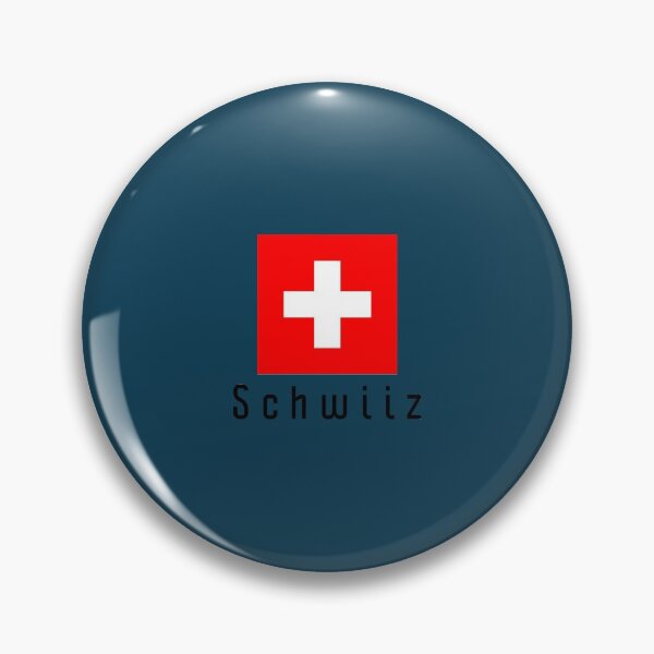Aperçu de l'œuvre Drapeau suisse avec lettrage Schwiiz créée et vendue par JCMPZH.