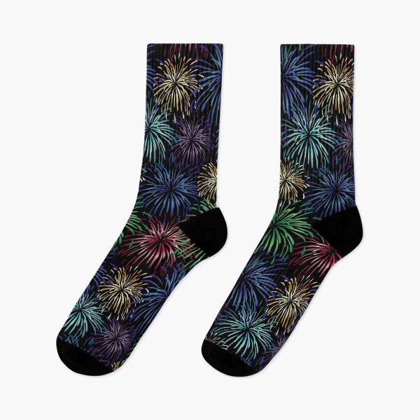 Item preview, Happy new year fireworks pattern designed and sold by RoyalPeople.