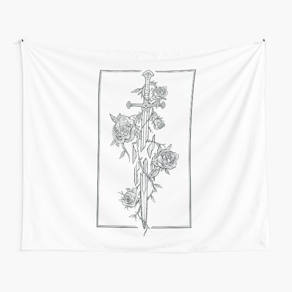 Roses of the Broken Sword Tapestry for Sale by njonestees | Redbubble Roses of the Broken Sword Tapestry for Sale by njonestees