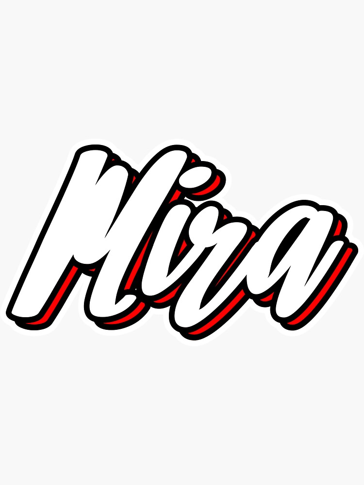 Pegatina con la obra «Nombre de Mira Pegatina con la obra «Nombre de Mira