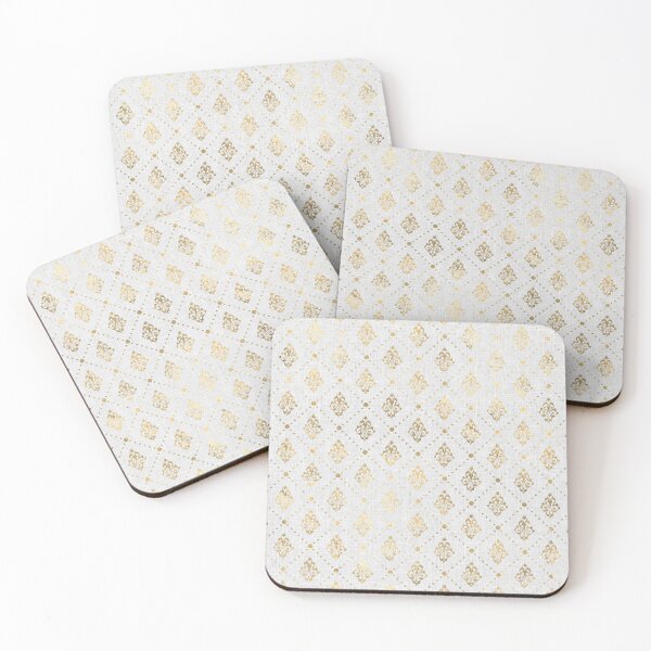 Item preview, Gold damask on white russet linen design designed and sold by AnnieHochmann.