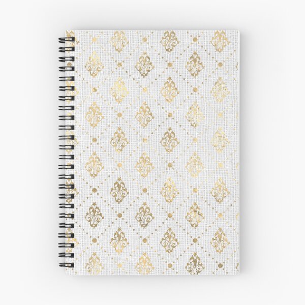 Item preview, Gold damask on white russet linen design designed and sold by AnnieHochmann.