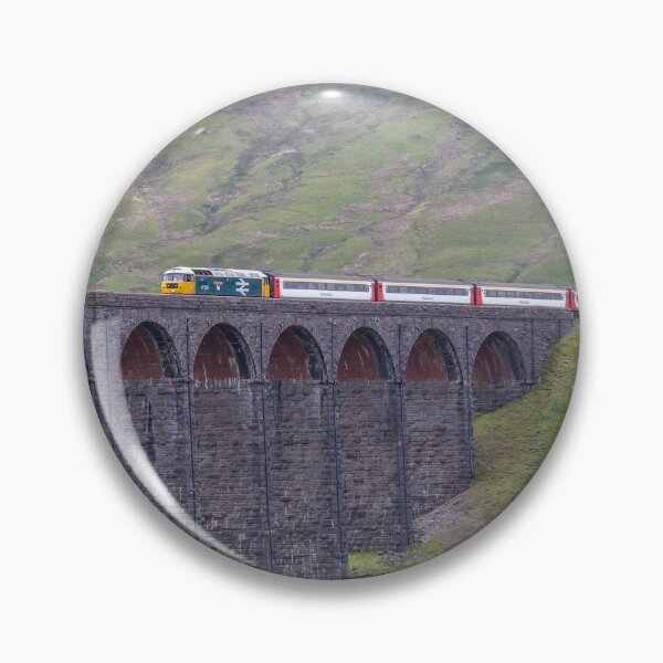Item preview, Train Travelling Across The Ribblehead Viaduct, Yorkshire designed and sold by GeraldineCurtis.