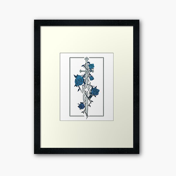 Roses of the Broken Sword Framed Art Print