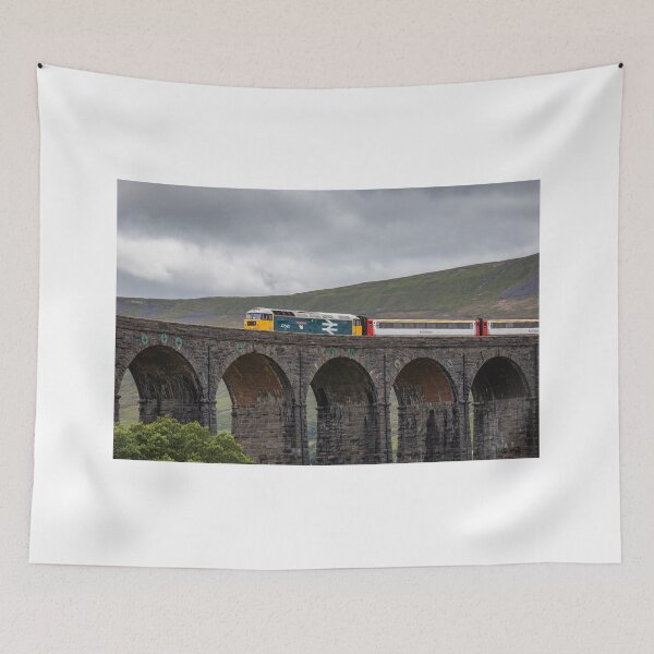Item preview, Train Travelling Across The Ribblehead Viaduct, Yorkshire designed and sold by GeraldineCurtis.