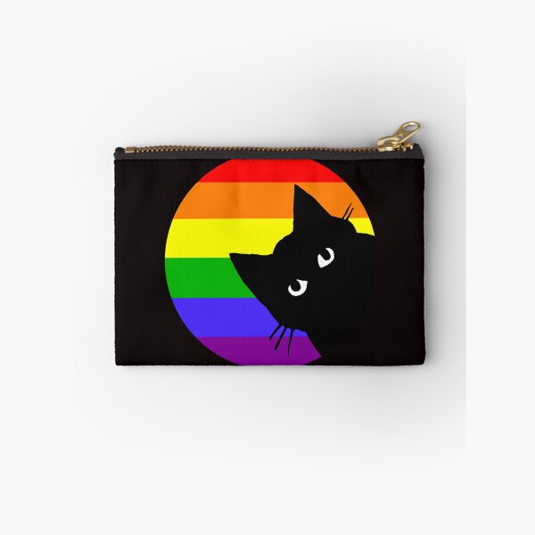 Item preview, Cute peeking gay pride cat, rainbow designed and sold by MickTilio.