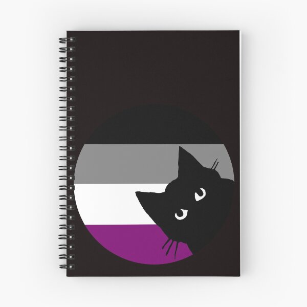 Item preview, Cute peeking asexual ace pride cat designed and sold by MickTilio.