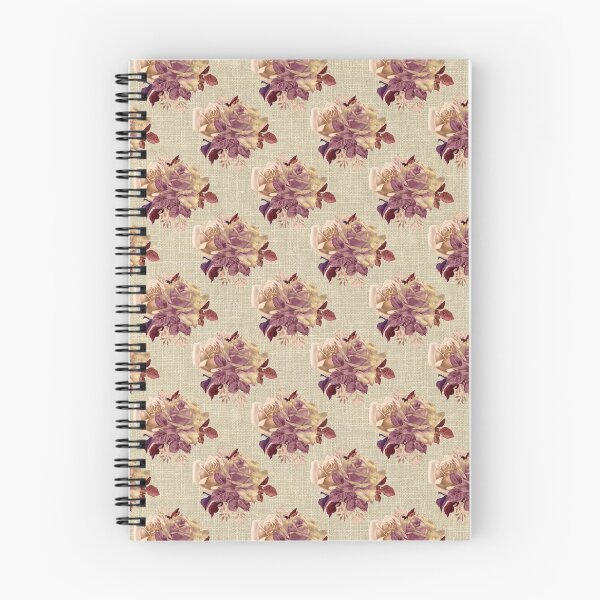 Item preview, Roses on russet linen design designed and sold by AnnieHochmann.