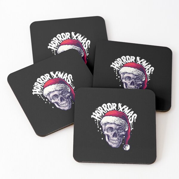 Item preview, Horror Christmas ugly sweater - Creepy Skull Hail Santa xmas T-Shirt designed and sold by MyFreakyWorld.