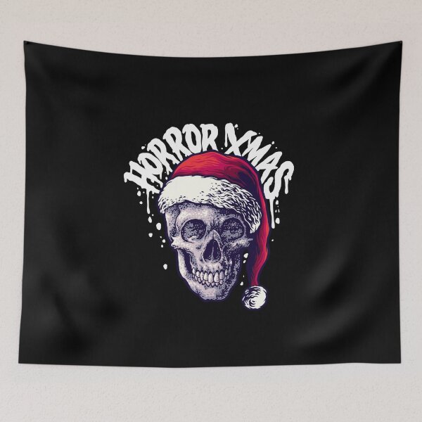 Item preview, Horror Christmas ugly sweater - Creepy Skull Hail Santa xmas T-Shirt designed and sold by MyFreakyWorld.