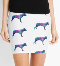 Majorca Shepherd Dog in watercolor Mini Skirt