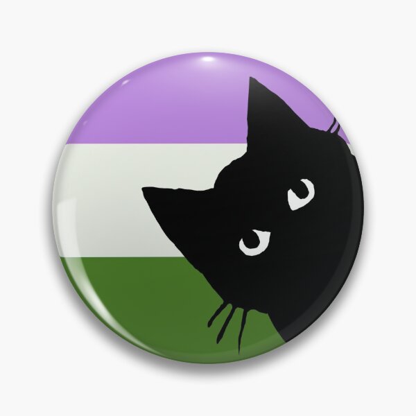 Aperçu de l'œuvre  Chat de fierté de genderqueer mignon furtivement créée et vendue par MickTilio.