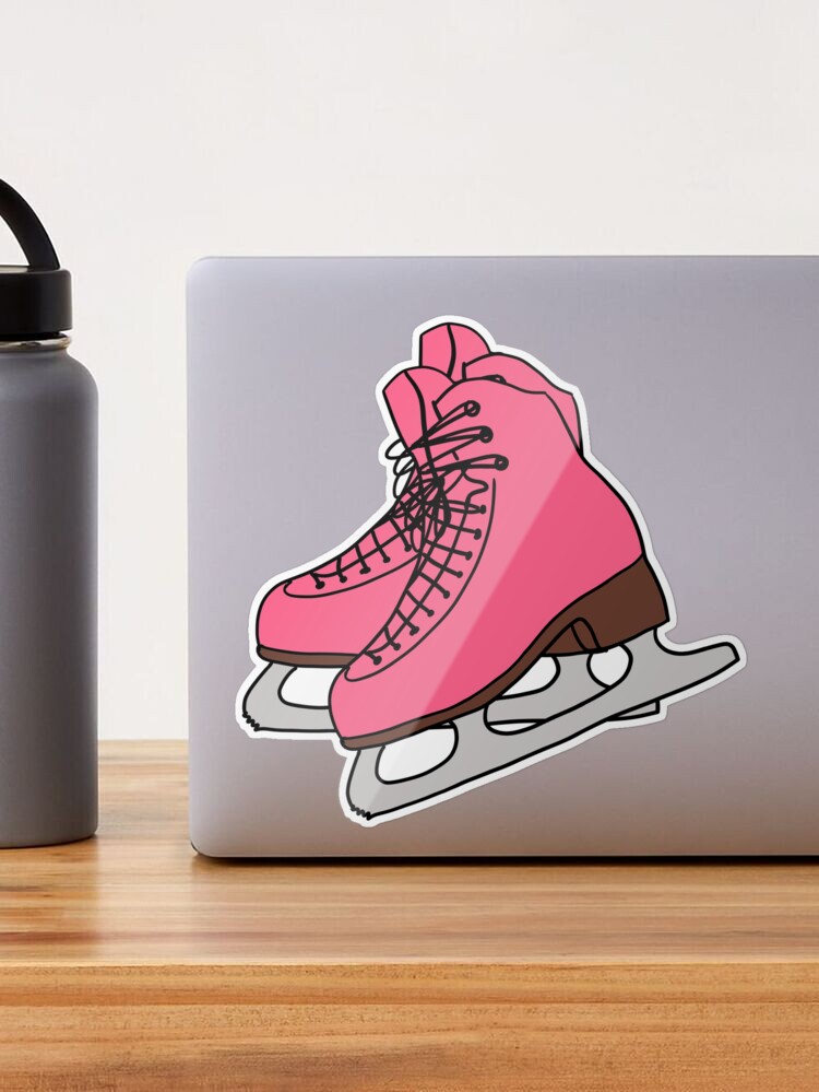 Pink Ice Skates Birthday Favor Sticker – INKtropolis