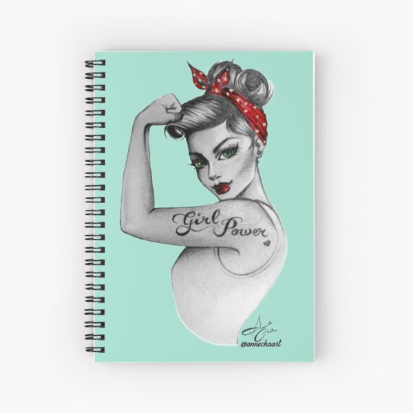 Artikel-Vorschau von Girl Power von Anne Cha Modern Rosie the Riveter, designt und verkauft von Anne Chachignon.