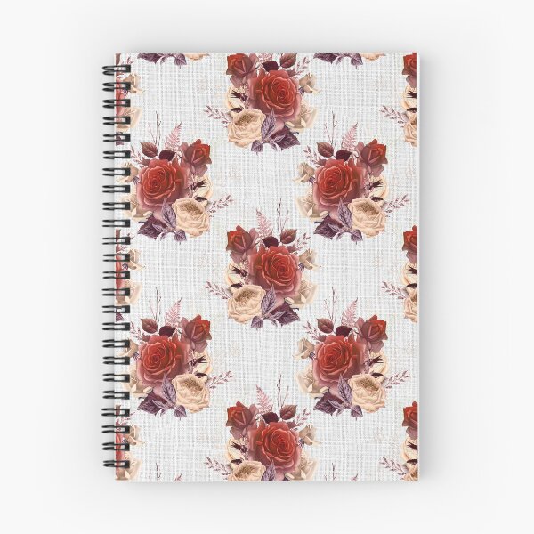 Item preview, Roses on white russet linen design designed and sold by AnnieHochmann.