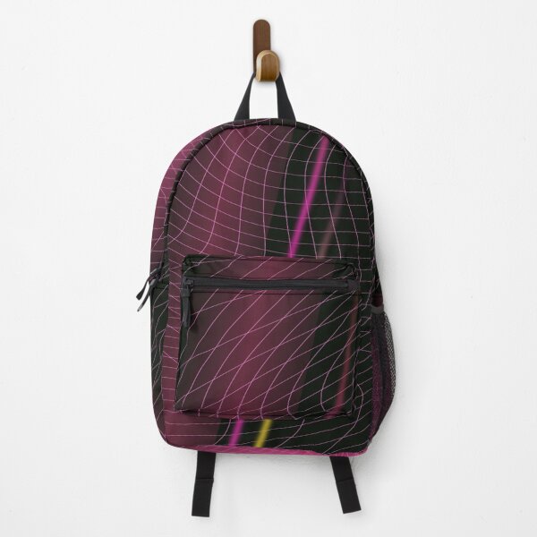 Item preview, Pink and dark purple lights | Abstract curved lines pattern designed and sold by TheWalnut.