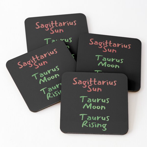 Item preview, Sagittarius Sun Taurus Moon Taurus Rising Text designed and sold by leomooncreates.