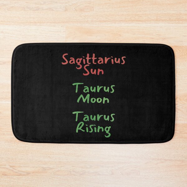 Item preview, Sagittarius Sun Taurus Moon Taurus Rising Text designed and sold by leomooncreates.
