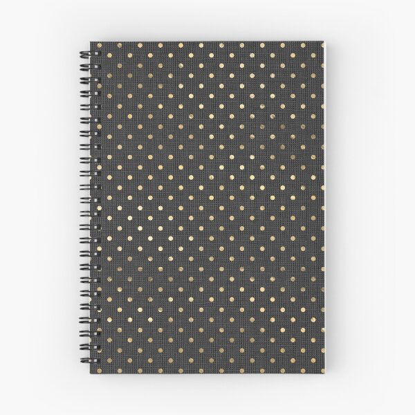 Item preview, Black russet linen with gold dotted design designed and sold by AnnieHochmann.