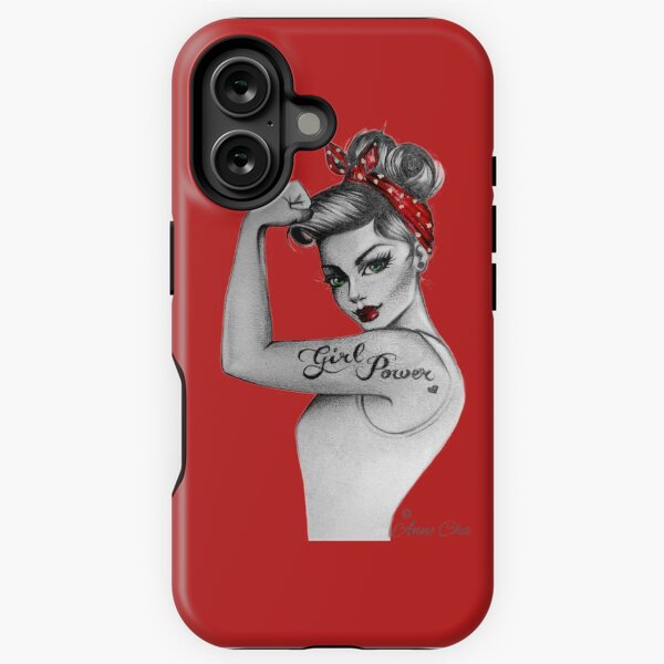 Item preview,  Girl Power by Anne Cha Pin up Modern Rosie the Riveter designed and sold by Anne Chachignon.