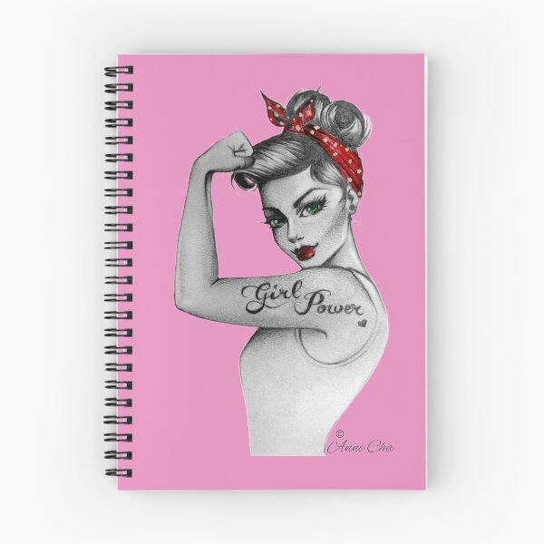 Item preview,  Girl Power by Anne Cha Pin up Modern Rosie the Riveter designed and sold by Anne Chachignon.