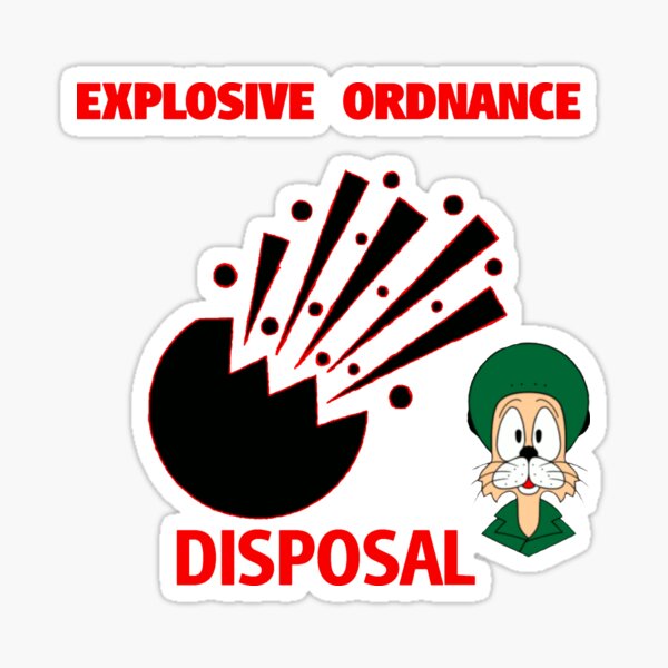 E.O.D explosive ordnance disposal Sticker