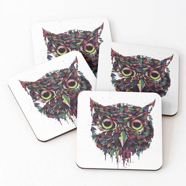 Item preview, Owl Painting Colorful Art Design designed and sold by Libaz.