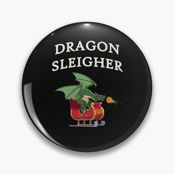 Item preview, Dragon Sleigher - Funny Feel Good Christmas Distressed Design designed and sold by Dorkification.