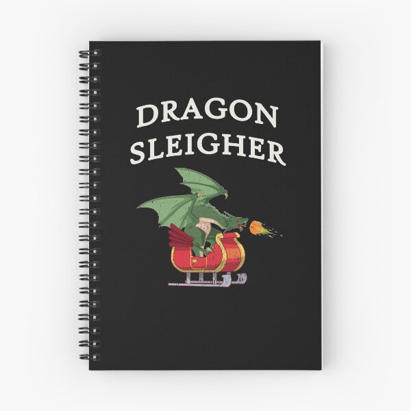 Item preview, Dragon Sleigher - Funny Feel Good Christmas Distressed Design designed and sold by Dorkification.