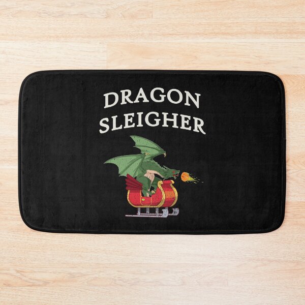 Item preview, Dragon Sleigher - Funny Feel Good Christmas Distressed Design designed and sold by Dorkification.