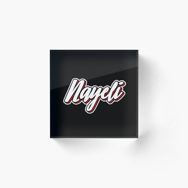 Nayeli first name - hand lettering design Acrylic Block