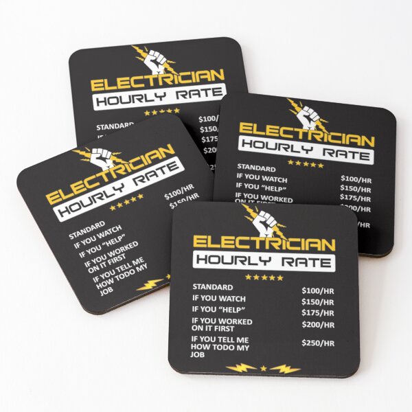 Item preview, Electrician Hourly Rate Funny designed and sold by A Little Bit of  Everything.