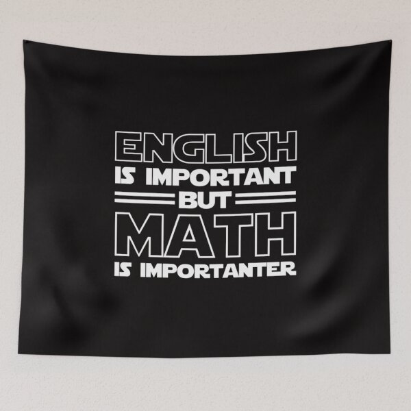 Item preview, English is important but Math is Importanter  designed and sold by A Little Bit of  Everything.