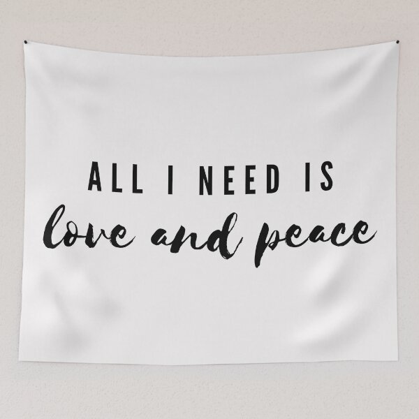 Item preview, Quote | All I Need Is Love And Peace  designed and sold by cattiktoks1718.