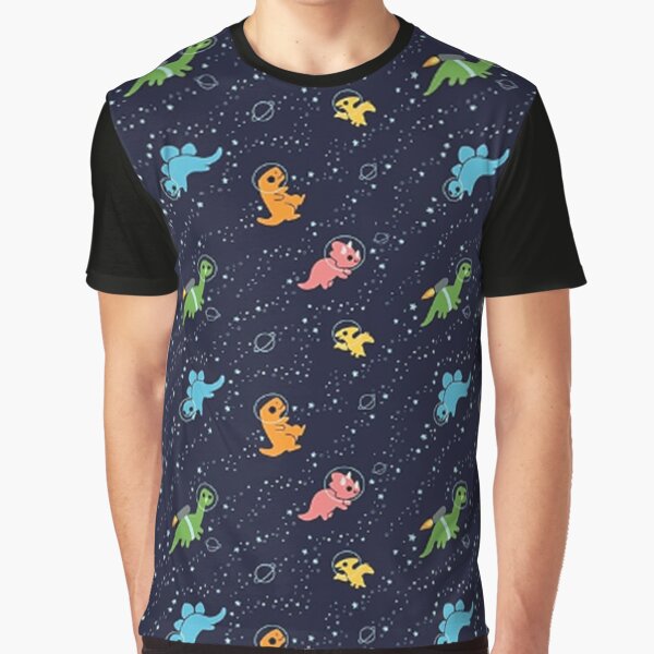 Dinosaurs In Space Graphic T-Shirt