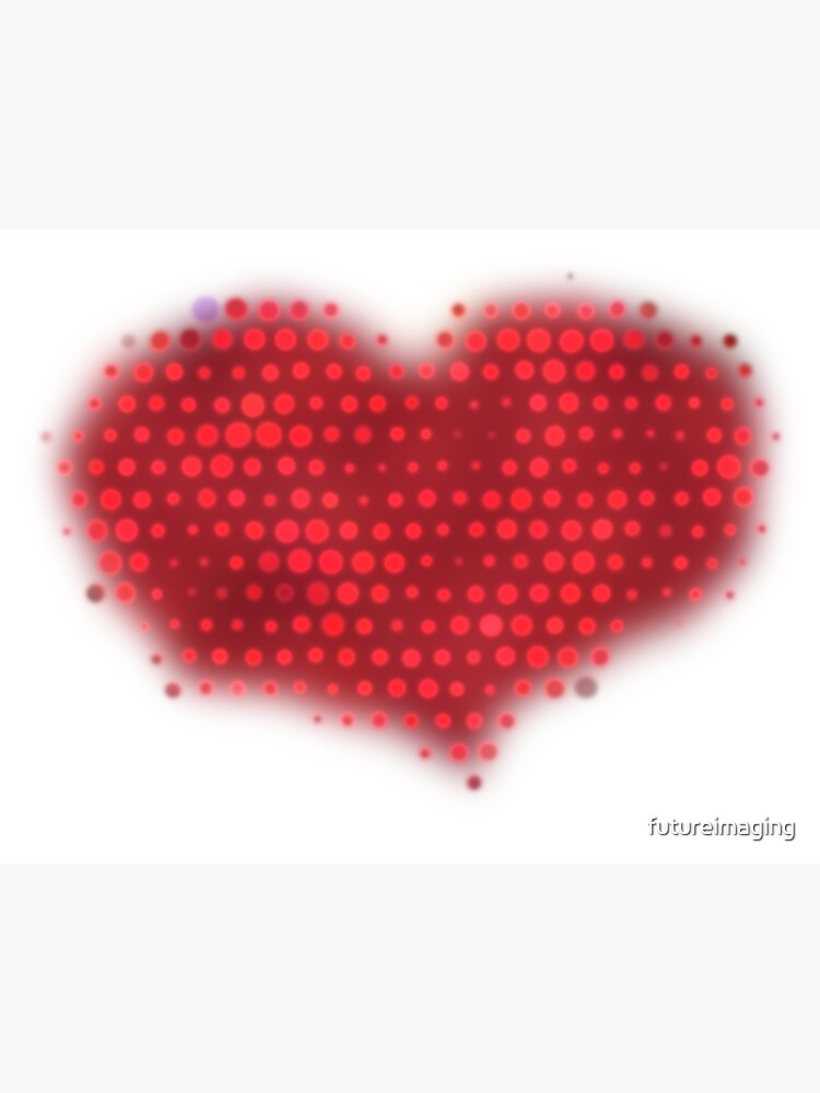 Glowing Red Heart by futureimaging
