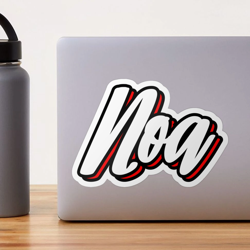 Noa first name - hand lettering design