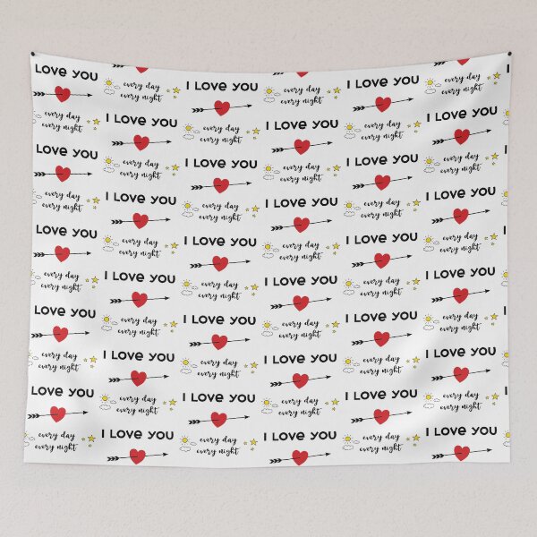 Item preview, I Love You Every Day - Every Night designed and sold by suwarnaadi.
