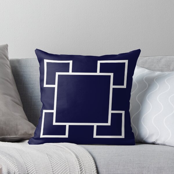 Item preview, Navy Blue Overlapping Squares II designed and sold by rewstudio.
