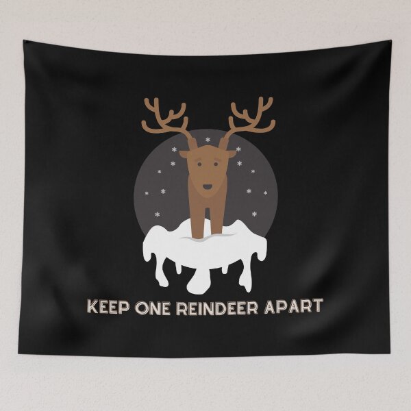 Item preview, Keep One Reindeer Apart - Funny Gift for Christmas designed and sold by Irelene.