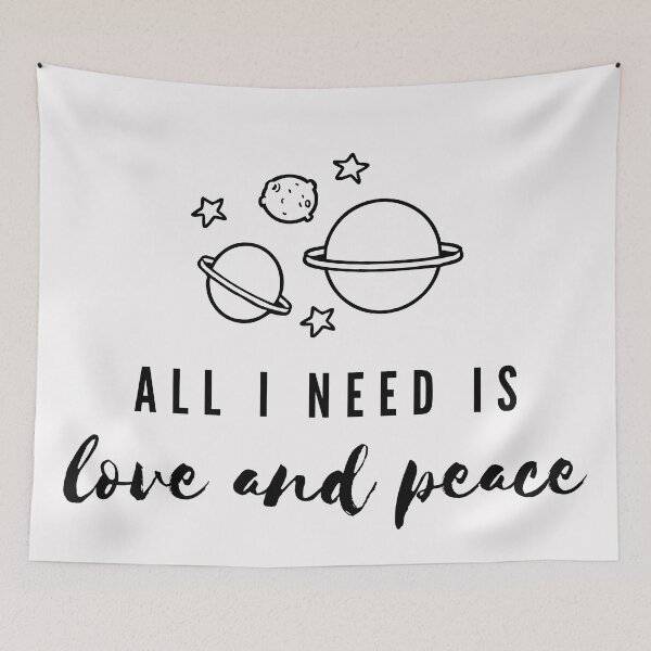 Item preview, Quote | All I Need Is Love And Peace  designed and sold by cattiktoks1718.