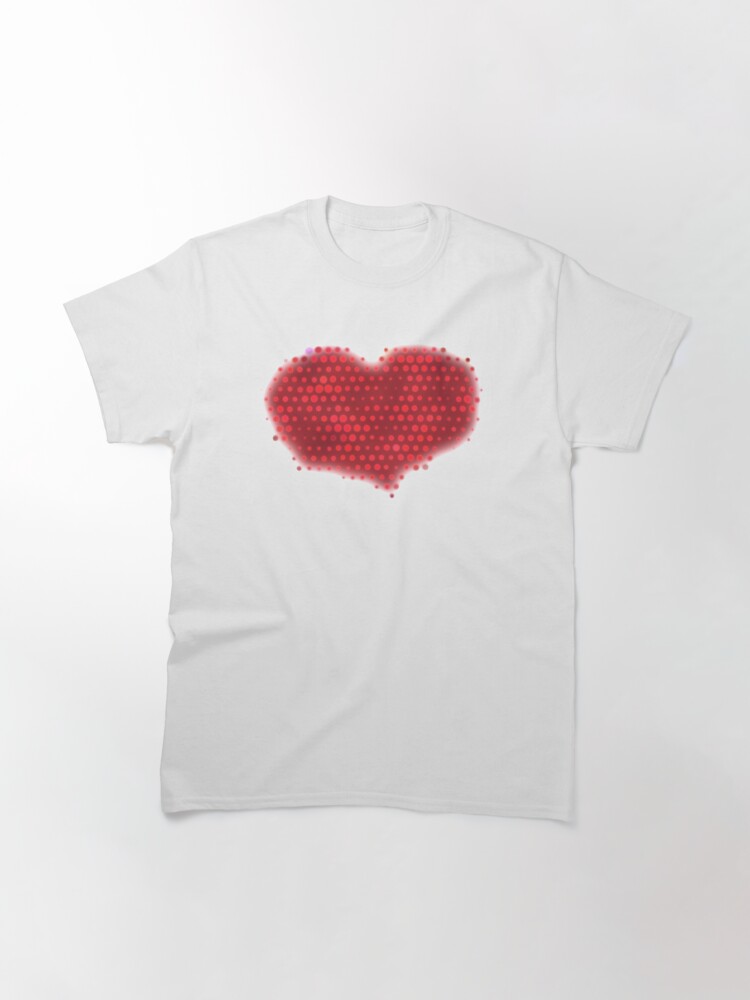Alternate view of Glowing Red Heart Classic T-Shirt